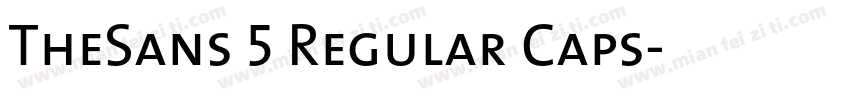 TheSans 5 Regular Caps字体转换